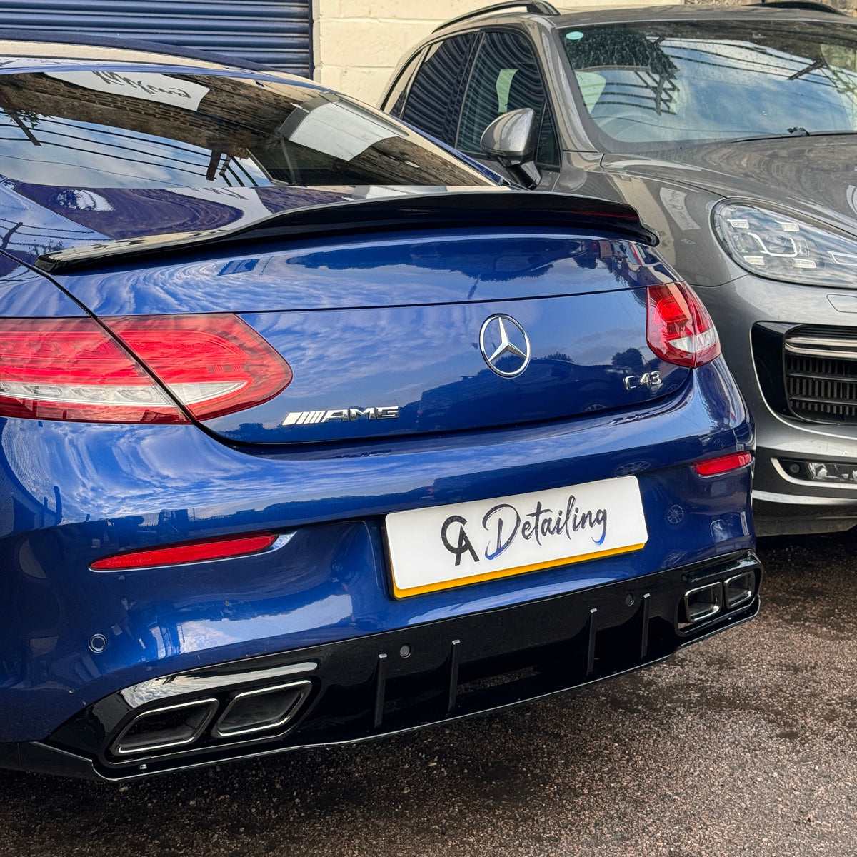 C Class - C205 Coupe: Gloss Black PSM Style Spoiler 14-21