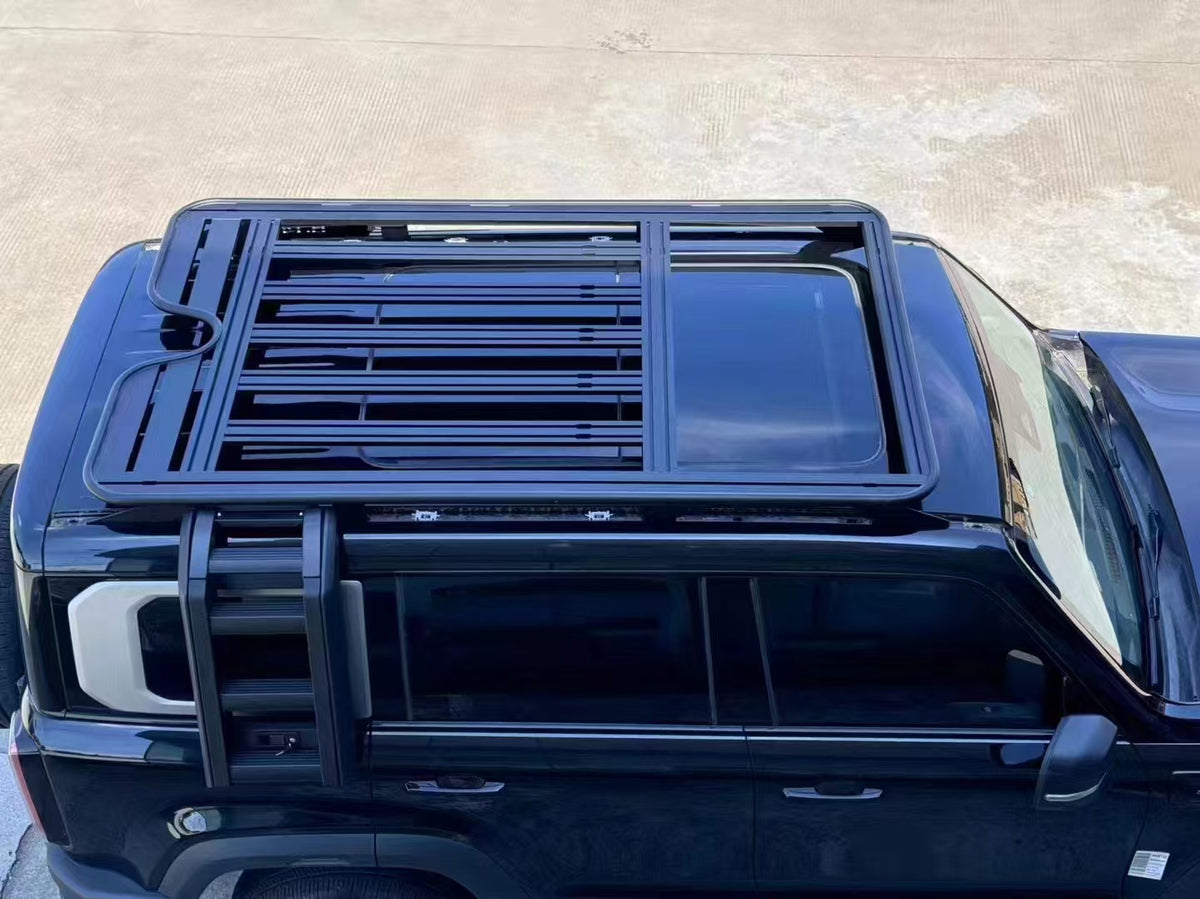 Defender 110 - L663: Black Roof Rack Basket V2 20+
