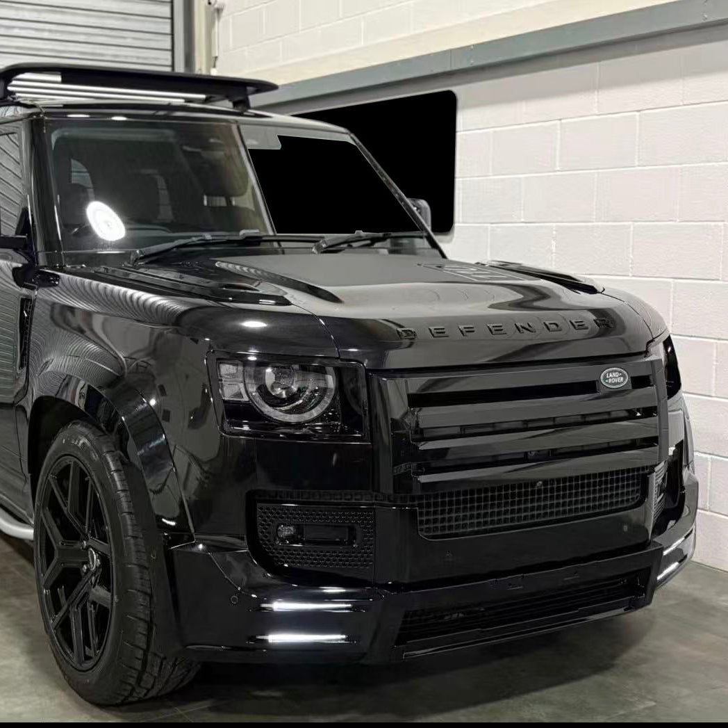 Defender 90/110 - L663: Gloss Black LM Wide Track Style Body Kit 20+