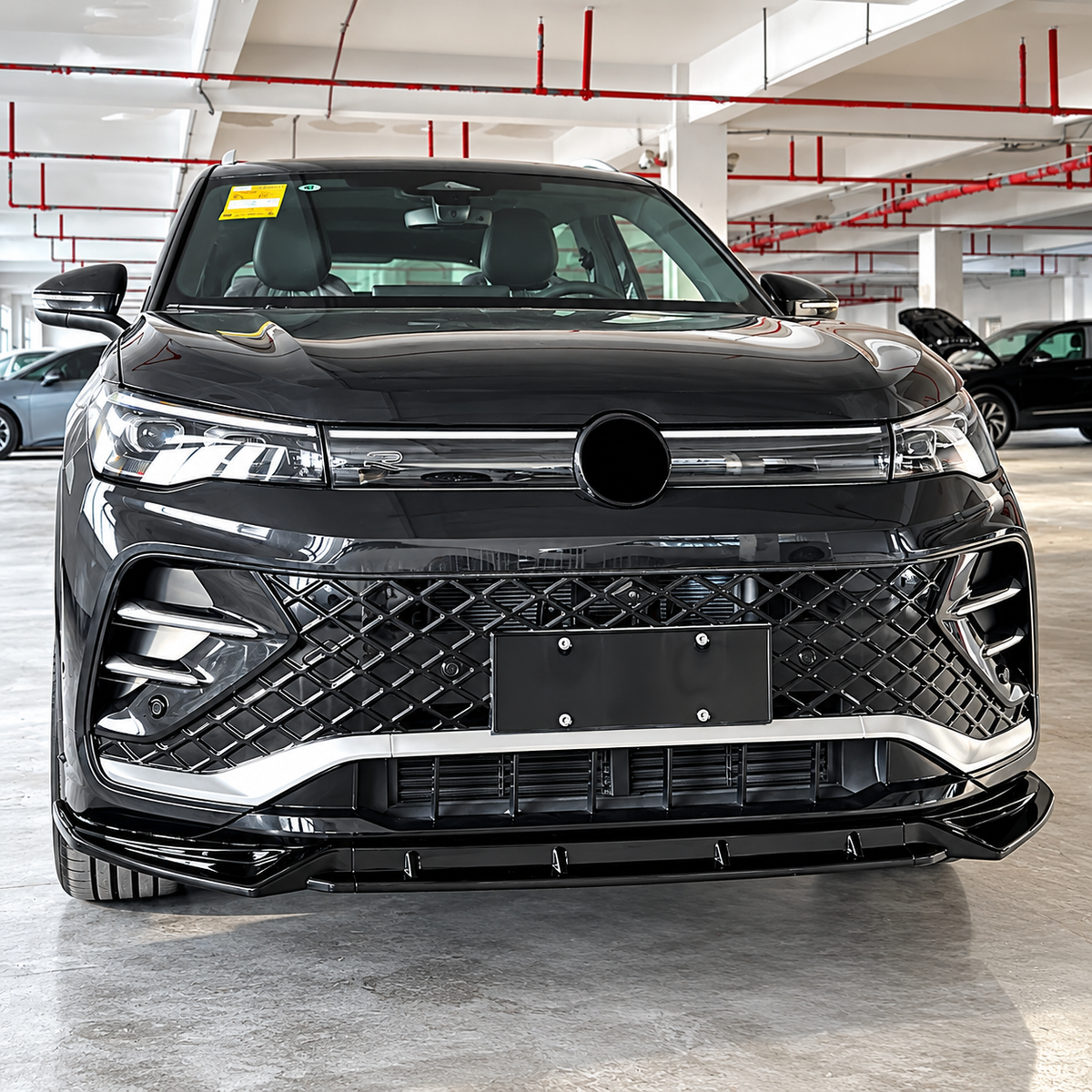 Tiguan - MK3 R-Line: Gloss Black Front Splitter 24+