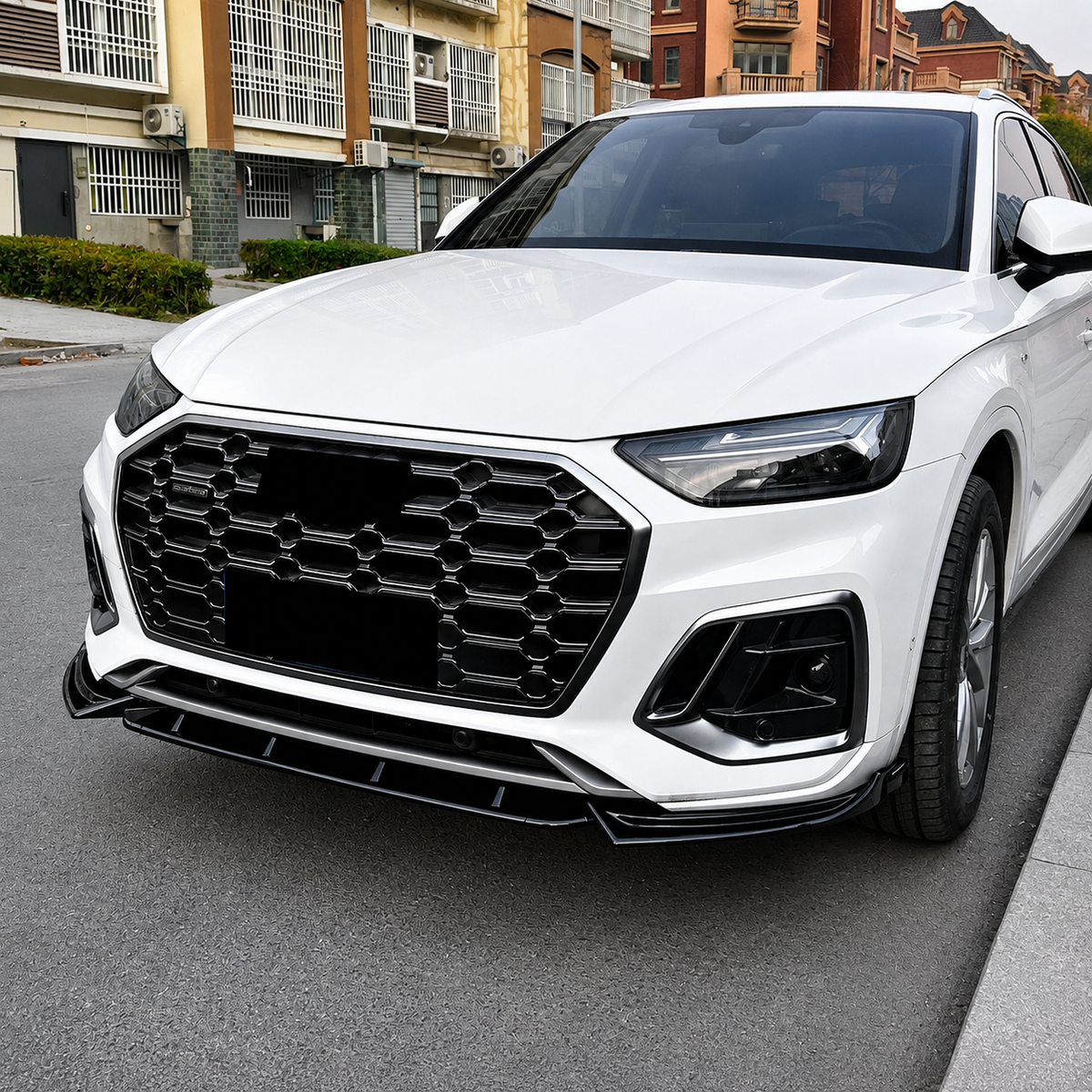 Q5 - FY Facelift: Gloss Black V2 S-Line Front Splitter 20-24