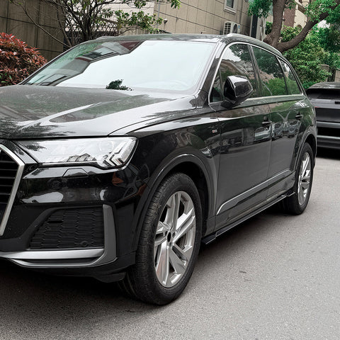 Q7/SQ7 - 4M Facelift: Gloss Black Side Skirts 20+