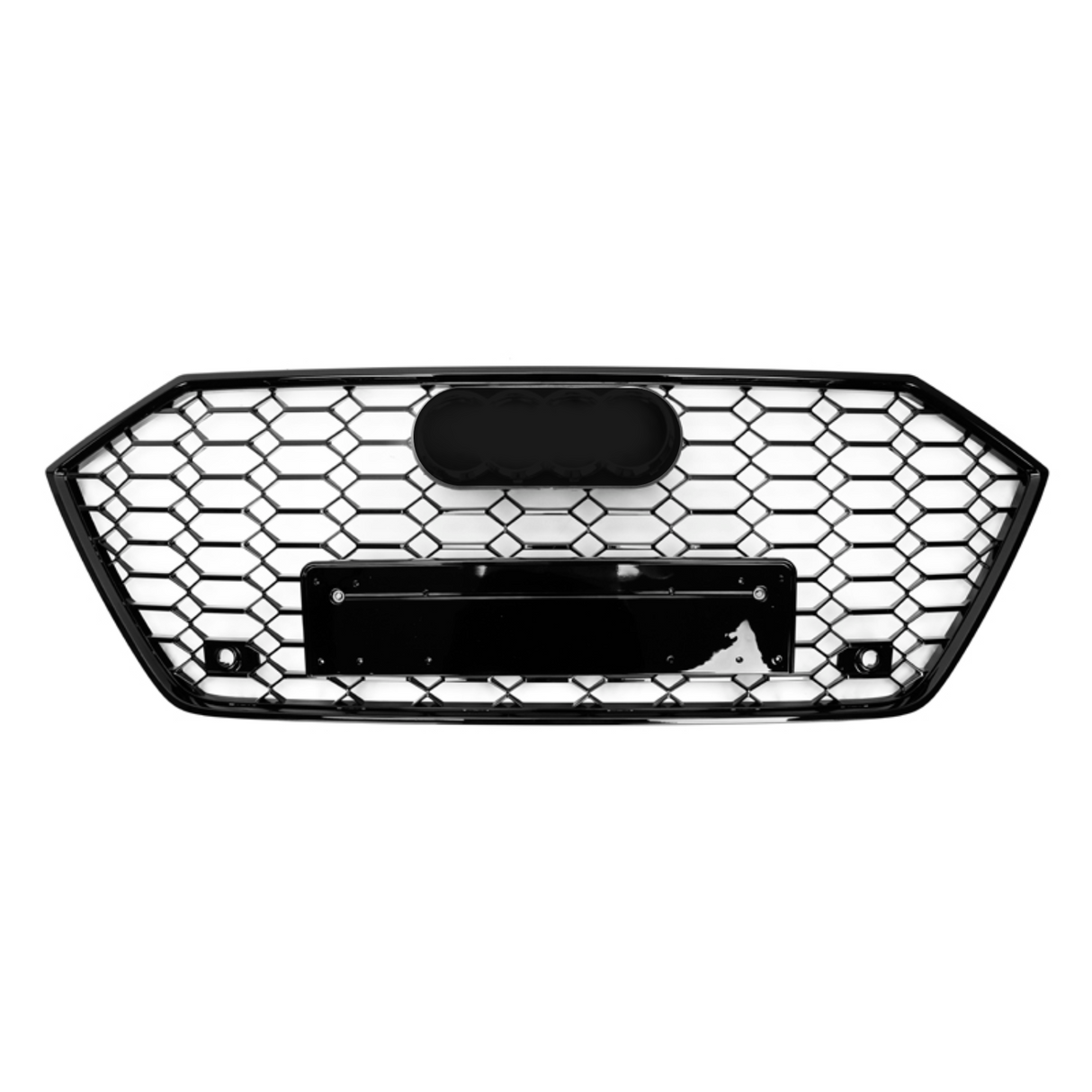 A7 - C8: Gloss Black Honeycomb RS Style Grill 18-22