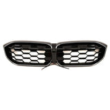 3 Series - G20 Facelift: Gloss Black Diamond Style LED Grill 23+