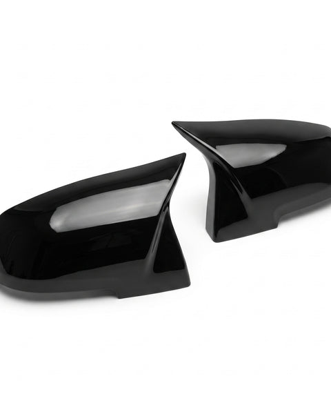 Gloss black M-style wing mirror covers for BMW 1 Series F20/F21 - product view | Carbon Accents