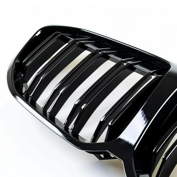 1 Series - F40: Gloss Black Grill Double Slat 20-24