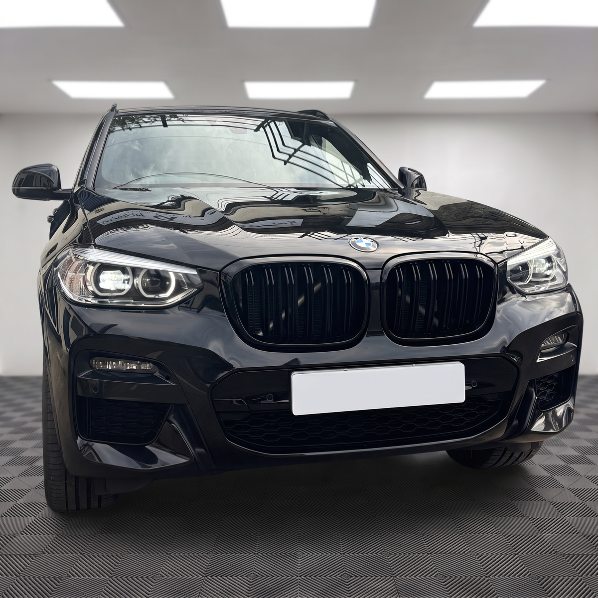 X3 - G01 Pre-Facelift: Gloss Black Double Slat Grill 18-21