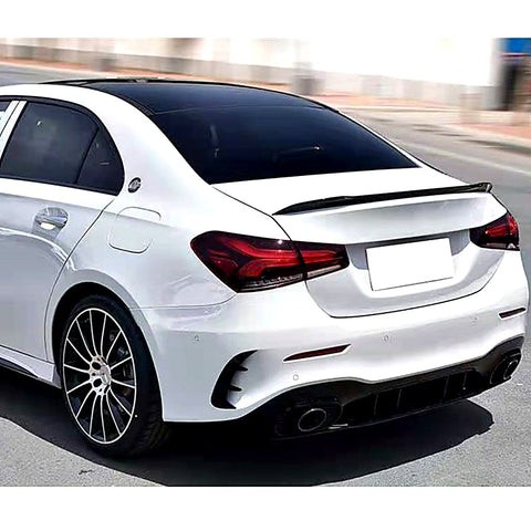 A Class - W177 Saloon: Gloss Black Rear Spoiler 18+