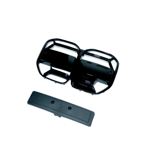 4 Series - G22/G23: Gloss Black CSL Style Grill 21+