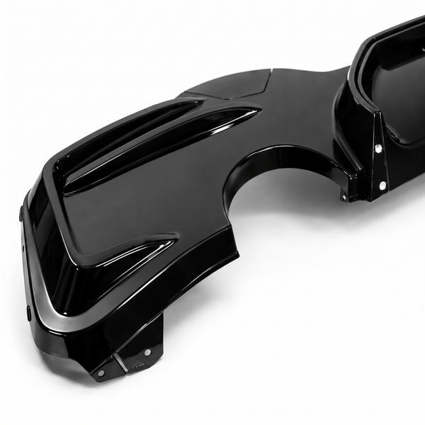 1 Series - F20/F21 Facelift LCI: Gloss Black Dual Exhaust Diffuser 15-19