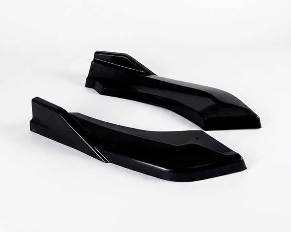 1 Series - F20/F21 Facelift: Gloss Black Rear Canards 15-19