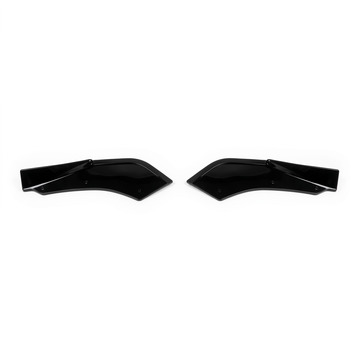 1 Series - F20/F21 Facelift: Gloss Black Rear Canards 15-19