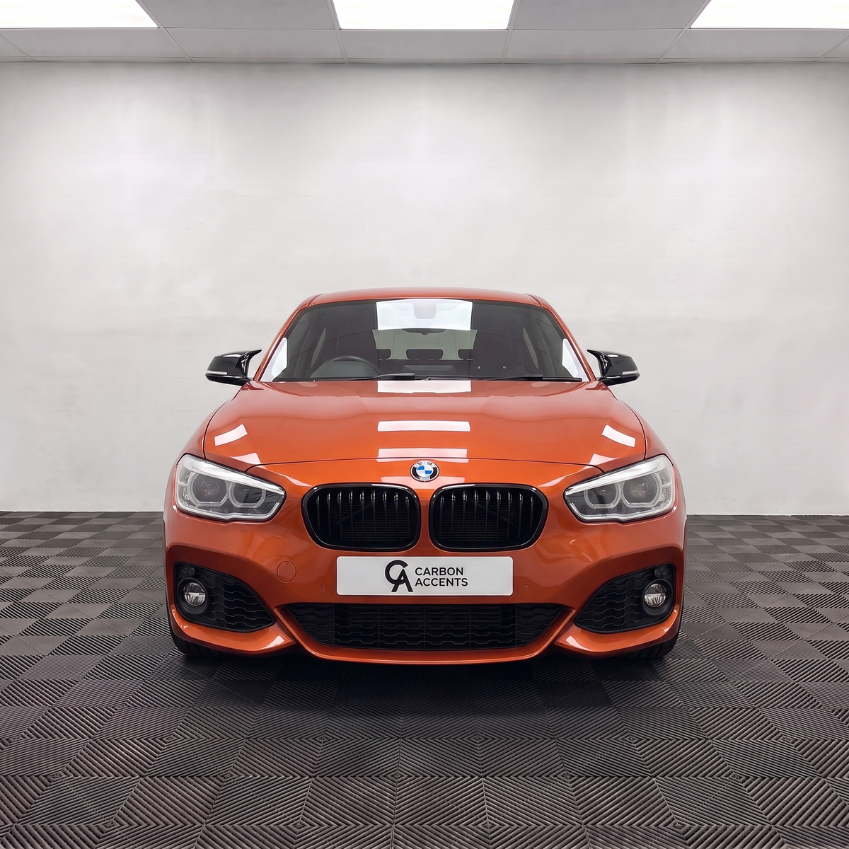 1 Series - F20/F21 Facelift LCI: Gloss Black Single Slat Grill 15-19