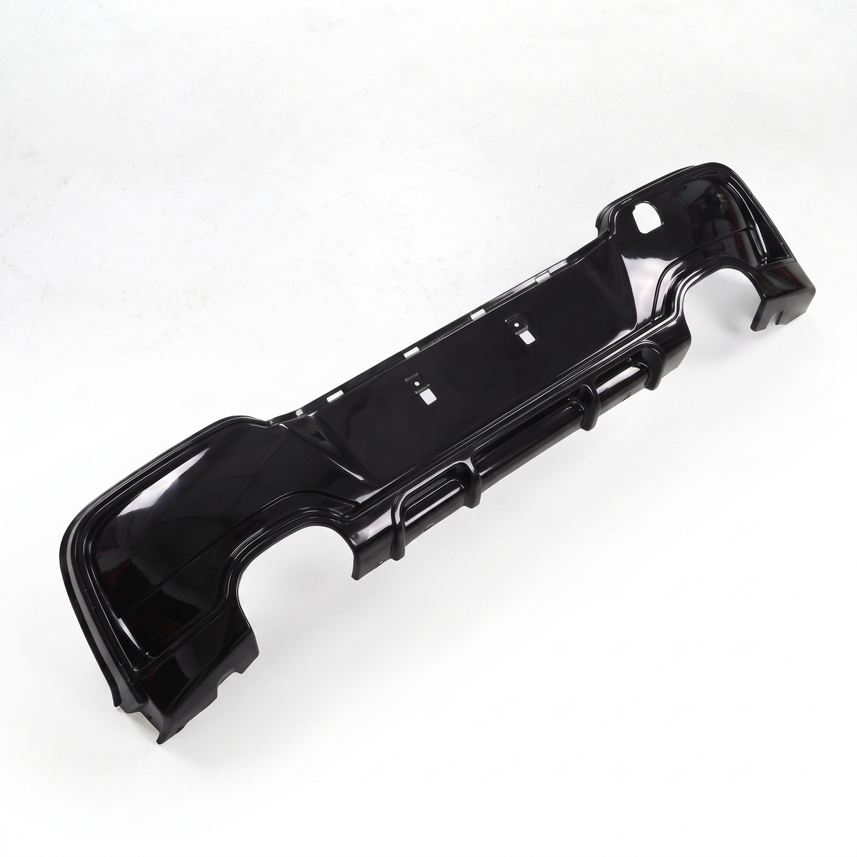 1 Series - F20/F21 Pre-Facelift: Gloss Black Dual Exhaust Diffuser 11-14