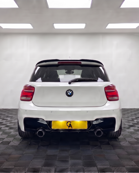 1 Series - F20/F21 Pre-Facelift: Gloss Black Dual Exhaust Diffuser 11-14