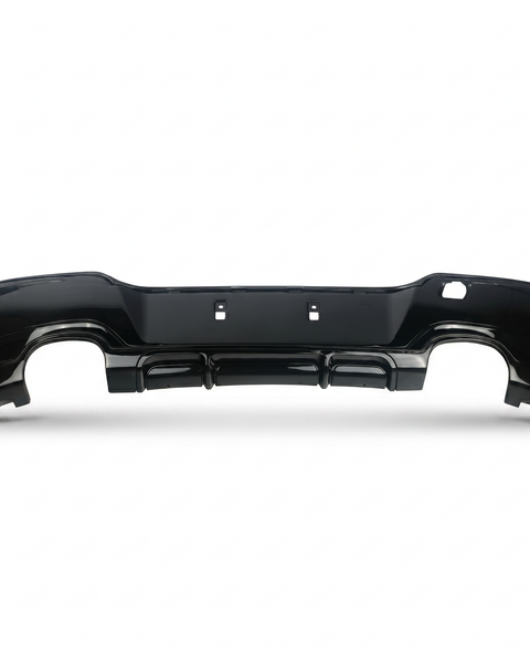 1 Series - F20/F21 Pre-Facelift: Gloss Black Dual Exhaust Diffuser 11-14