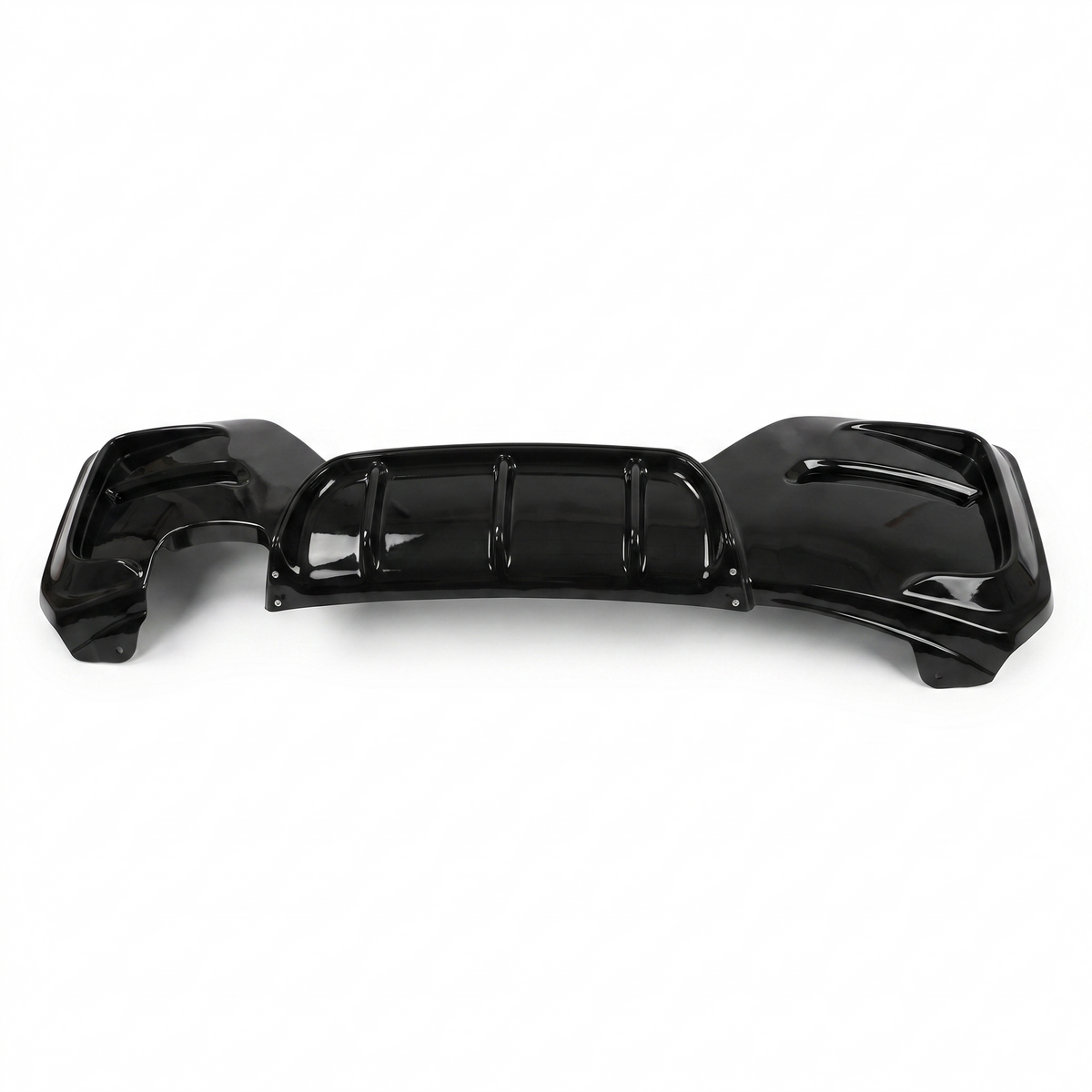 1 Series - F20/F21 Facelift: Gloss Black Twin Exhaust Diffuser 15-19