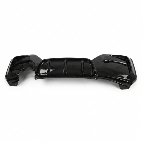 1 Series - F20/F21 Facelift: Gloss Black Twin Exhaust Diffuser 15-19
