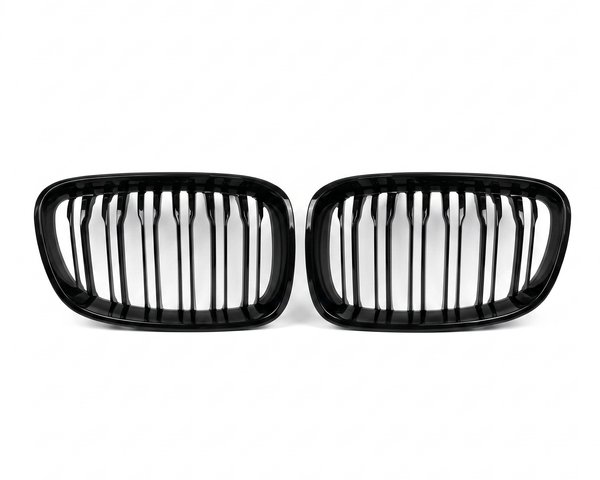 1 Series - F20/F21 Pre-Facelift: Gloss Black Double Slat Grill 11-14