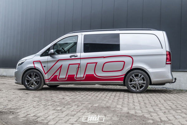 Cobra Lowering Springs fitted to Mercedes-Benz Vito W447 – 30mm front, 45mm rear drop