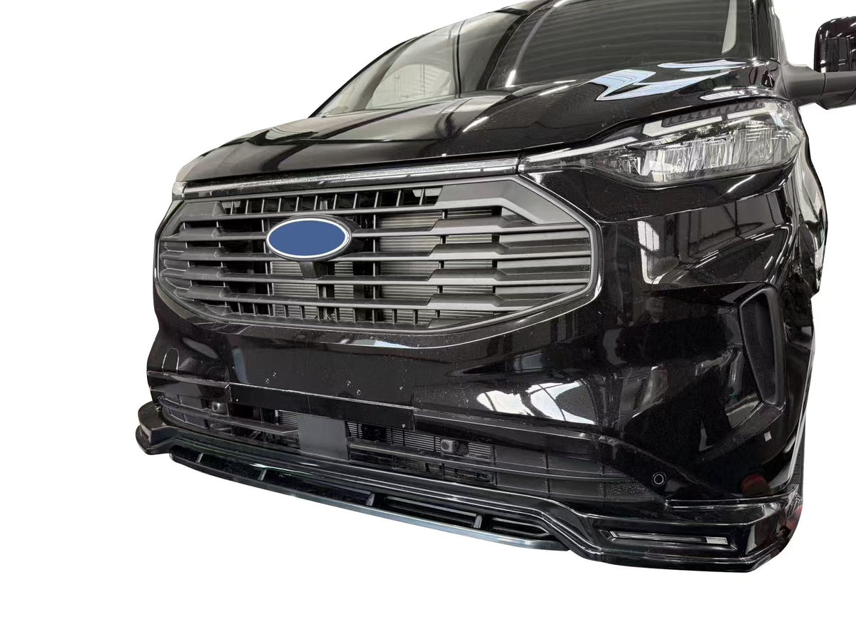 Ford Transit Custom MK2: Primed Front Splitter with LED DRL 24+