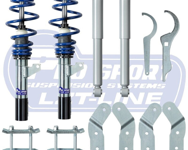 Prosport Coilover Lowering Kit for VW Caddy MK3 2K — full kit