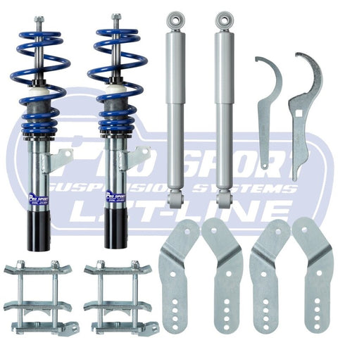 Prosport Coilover Lowering Kit for VW Caddy MK3 2K — full kit