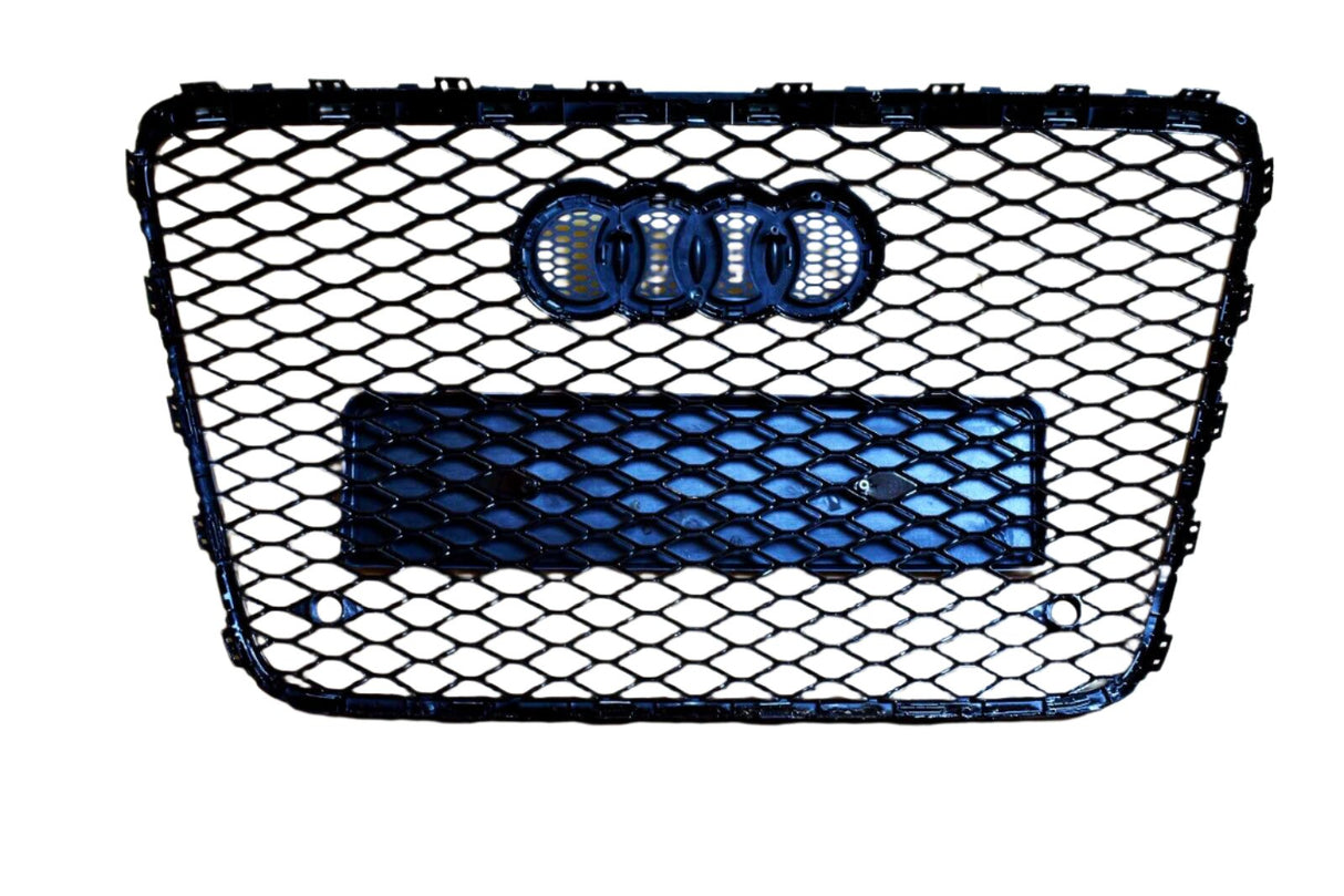 Q7 - 4L: Gloss Black RS Honeycomb Front Grill 07-15