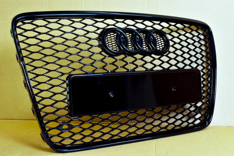 Q7 - 4L: Gloss Black RS Honeycomb Front Grill 07-15