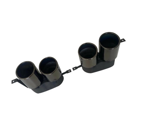 3 Series - G20/G21 Pre-Facelift: Gloss Black Competition Style Diffuser with Exhaust Tip 19-22