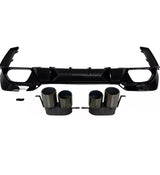 3 Series - G20 Pre-Facelift: Gloss Black Competition Style Diffuser with Exhaust Tip 19-22