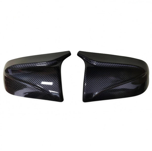 Carbon Fibre Look M Style Wing Mirror Covers for Tesla Model 3 2019-2021 - product view | Carbon Accents