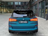 LARTE Design BMW X5 G05 pre-facelift carbon lower rear spoiler — rear view