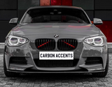 1 Series - F20/F21 Pre-Facelift: Gloss Black Single Slat Grill 11-14