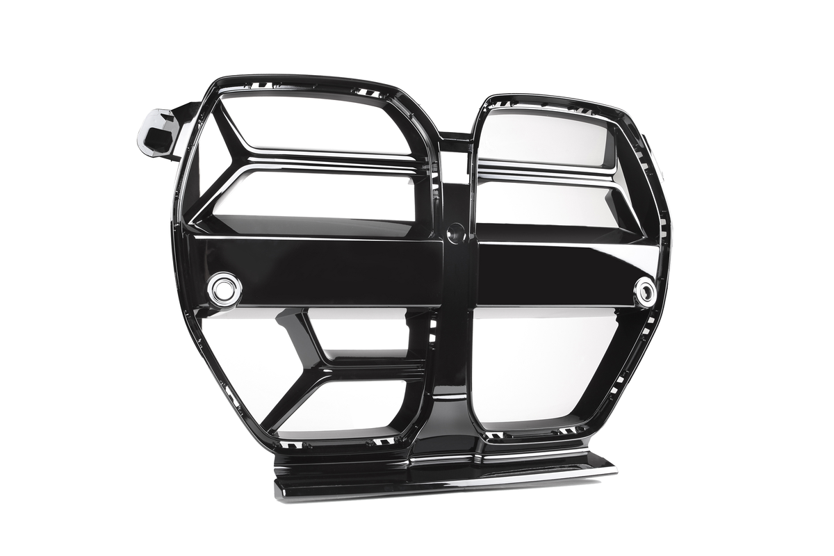 BMW M3 G80 Grill Gloss Black CSL Style – Carbon Accents