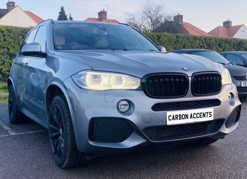 X5 - F15: Gloss Black Double Slat Grill 14-18