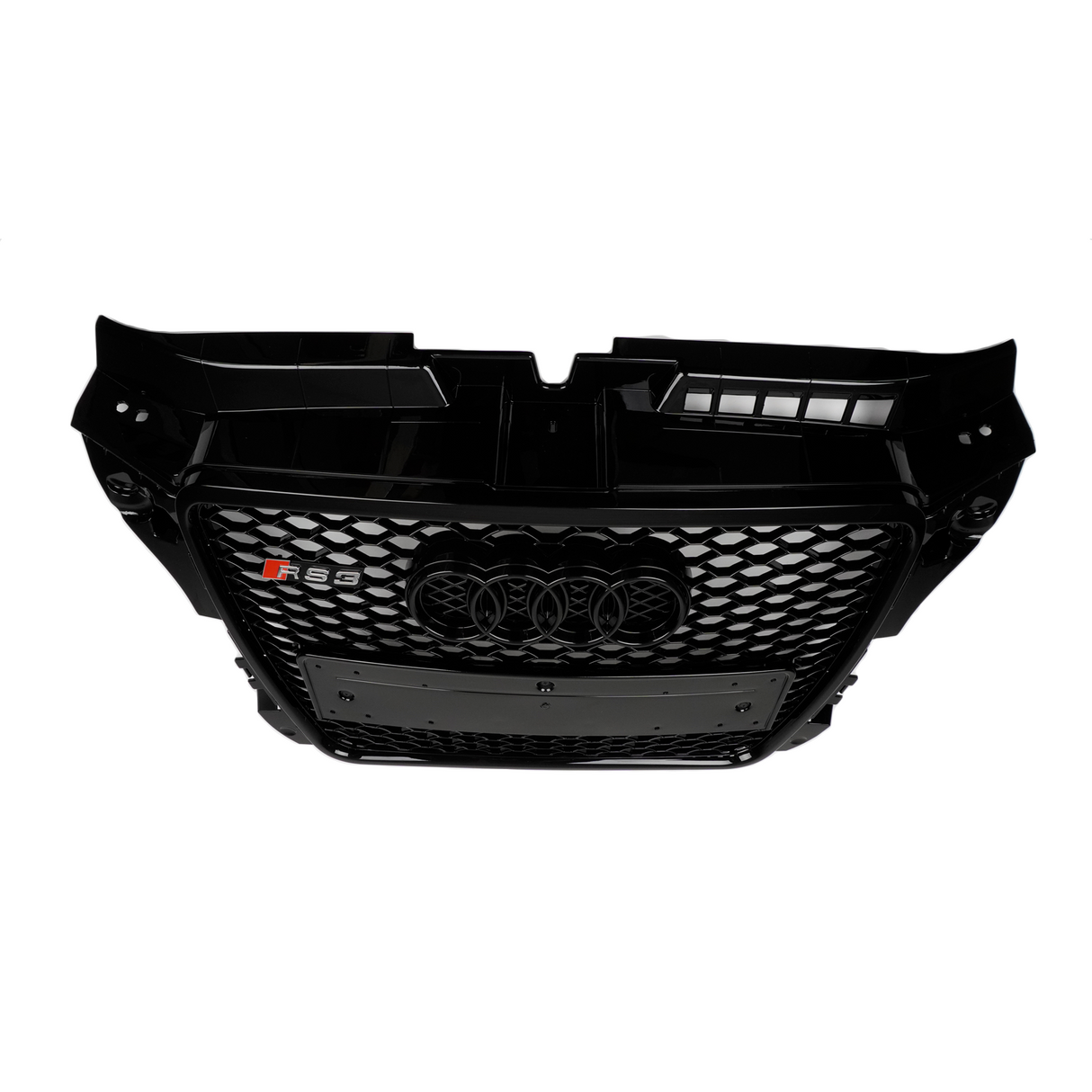 A3 - 8P: Gloss Black RS Style Honeycomb Grill 08-12