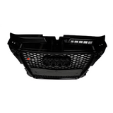A3 - 8P: Gloss Black RS Style Honeycomb Grill 08-12