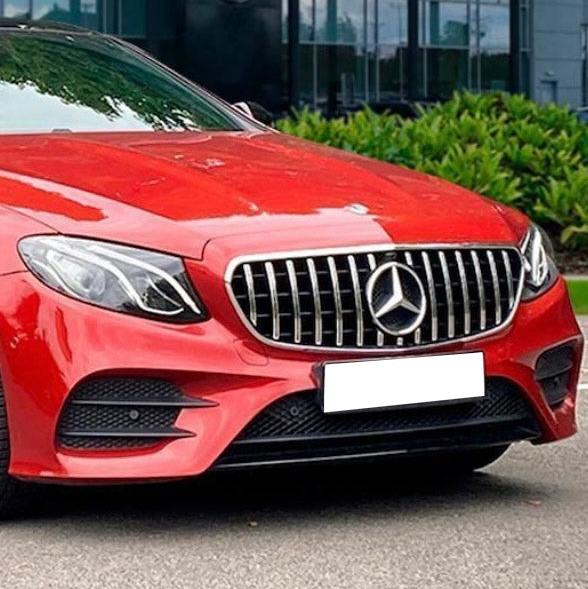 E Class - W213/C238: Chrome & Black Panamericana GT Grill 16-20