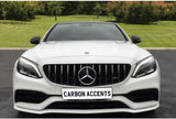 C Class - C63 W205/C205: Pre-facelift GT Panamericana Grills - Carbon Accents