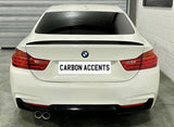 4 Series - F32/F33/F36: Gloss Black Twin Exhaust Diffuser 14-20