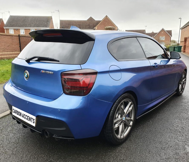 1 Series F20 F21 Pre-LCI: 3D Carbon Fibre Roof Spoiler - Carbon Accents