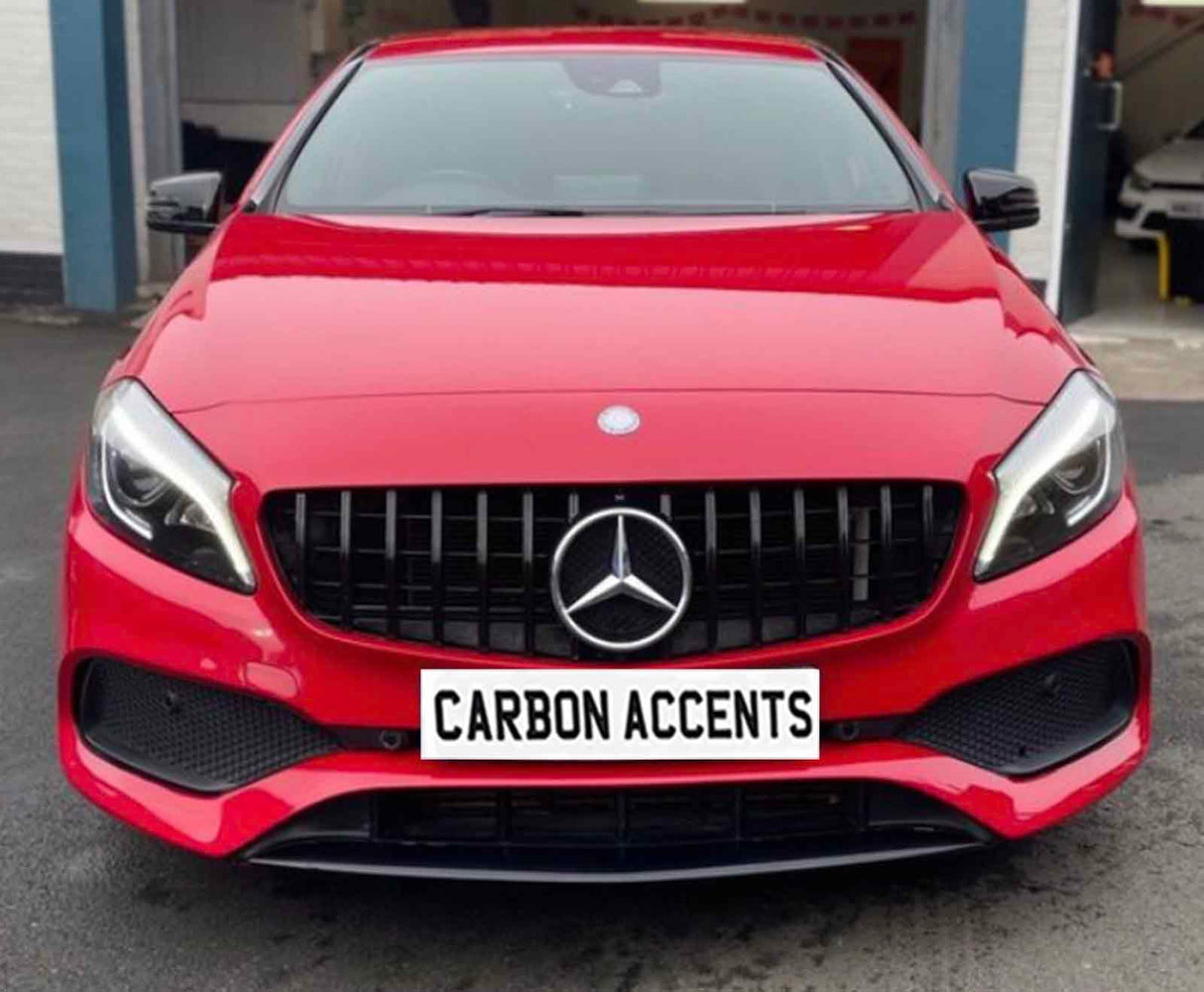 A Class - W176 Facelift: Gloss Black Panamericana GT Grill 16-18