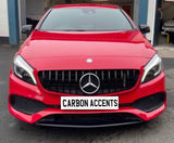 A Class - W176 Facelift: Gloss Black Panamericana GT Grill 16-18