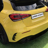 A Class - W177: Gloss Black Rear Canards 18+