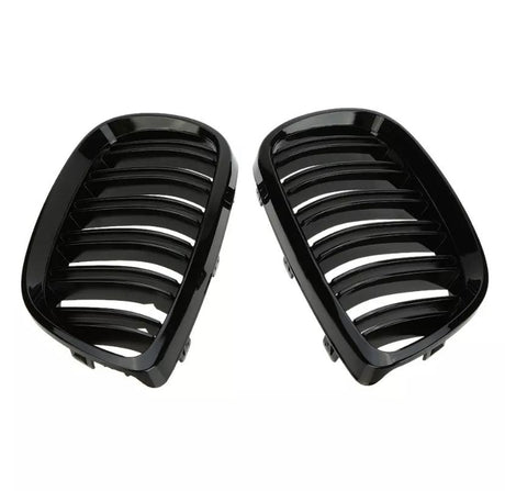 3 Series - E92/E93: Gloss Black Twin Slate Grills 2006-2009 - Carbon Accents