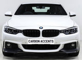 4 Series - F32/F33/F36/F82/F83: Gloss Black Grill Double Slate - Carbon Accents