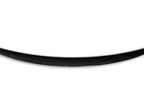 A sleek, curved black spoiler gently arcs upward, suggesting aerodynamic enhancement, set against a plain white background.