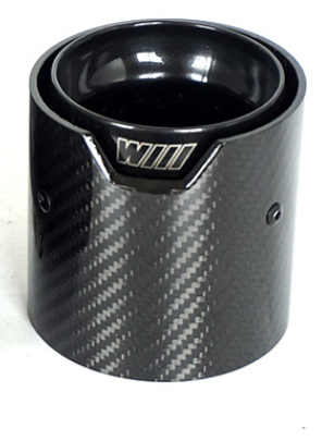 3 Series - F30/F31 335i 340i: Carbon Fibre & Black M Performance Exhaust Tips 12-19