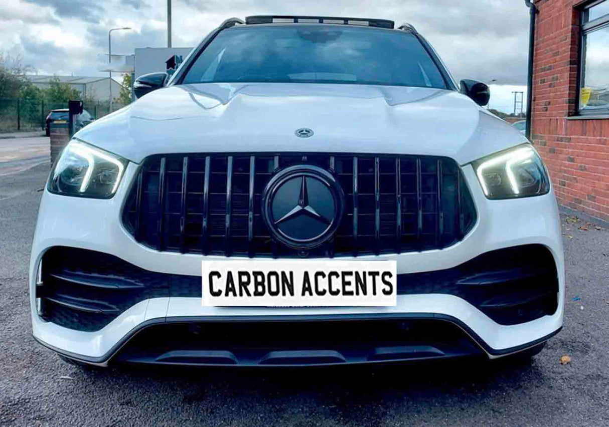 GLE - W167 Pre-facelift: Gloss Black Panamericana GT Grill 19-23